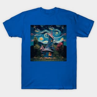 Starry Night Over The Burrow T-Shirt